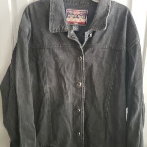 Avenue Blues Brand☆ Denim Jacket Womens Size 22/24 ☆ Button Front ☆ Heavy Duty